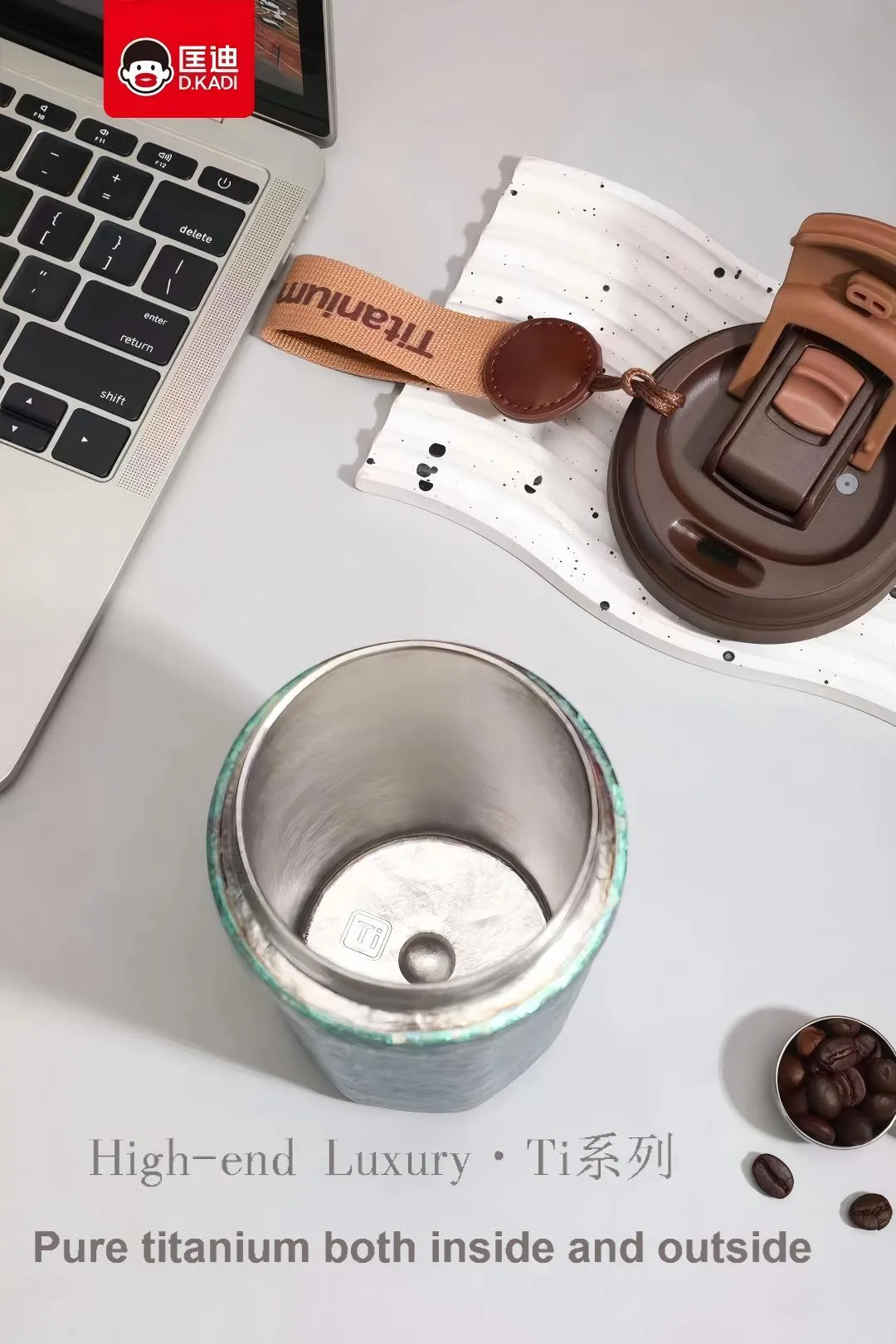 Titanium drinking cup Titanium drinking cup